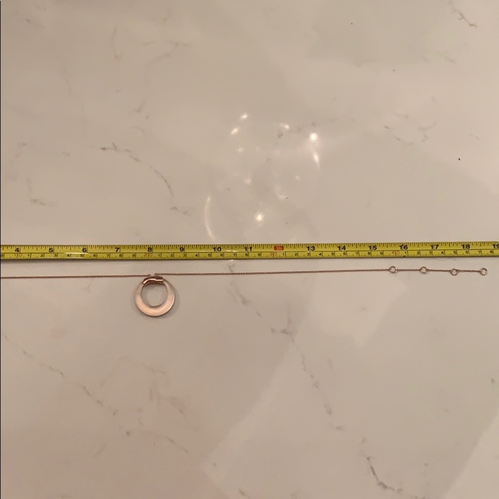 Alexis Bittar rose gold lucite necklace - Picture 4 of 6